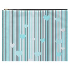 Cyan Love Cosmetic Bag (xxxl) 