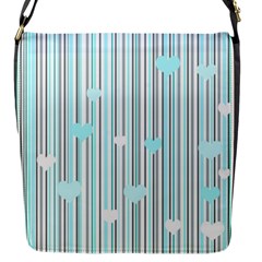 Cyan Love Flap Messenger Bag (s)