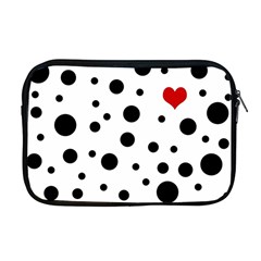 Dots and hart Apple MacBook Pro 17  Zipper Case