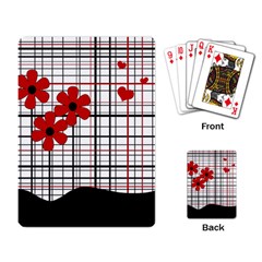 Cute Floral Desing Playing Card