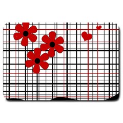 Cute Floral Desing Large Doormat 