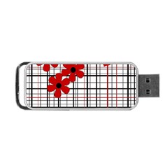 Cute Floral Desing Portable Usb Flash (one Side)