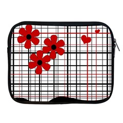 Cute Floral Desing Apple Ipad 2/3/4 Zipper Cases