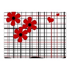 Cute Floral Desing Double Sided Flano Blanket (mini) 