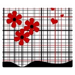 Cute floral desing Double Sided Flano Blanket (Small)  50 x40  Blanket Front