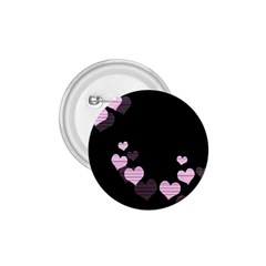 Pink Harts Design 1 75  Buttons