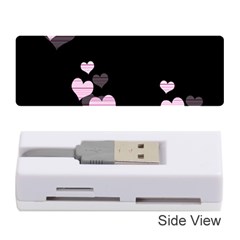 Pink Harts Design Memory Card Reader (stick) 