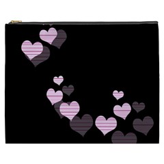 Pink Harts Design Cosmetic Bag (xxxl) 