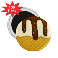 Ice Cream Zoom 2 25  Magnets (100 Pack)  by Valentinaart