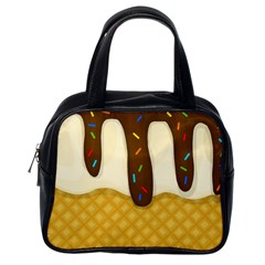 Ice Cream Zoom Classic Handbags (one Side) by Valentinaart