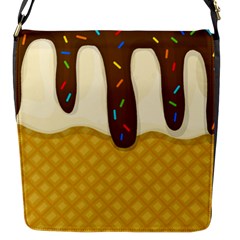 Ice Cream Zoom Flap Messenger Bag (s)