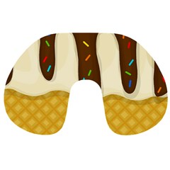 Ice Cream Zoom Travel Neck Pillows by Valentinaart