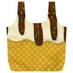 Ice Cream Zoom Full Print Recycle Bags (l) 