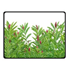 Tropical Floral Print Double Sided Fleece Blanket (small) 