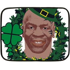 Kith Me I m Irith, Mike Tyson St Patrick s Day Design Double Sided Fleece Blanket (mini) 