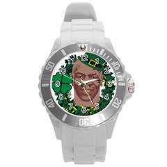 Kith Me I m Irith, Mike Tyson St Patrick s Day Design Round Plastic Sport Watch (l) by twistedimagetees