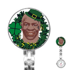 Kith Me I m Irith, Mike Tyson St Patrick s Day Design Stainless Steel Nurses Watch by twistedimagetees