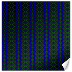 Split Diamond Blue Green Woven Fabric Canvas 20  x 20  