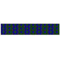 Split Diamond Blue Green Woven Fabric Flano Scarf (Large)