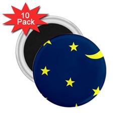 Star Moon Blue Sky 2.25  Magnets (10 pack) 