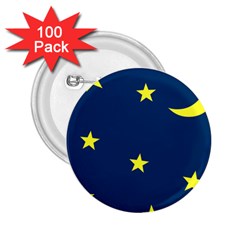 Star Moon Blue Sky 2.25  Buttons (100 pack) 
