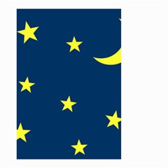 Star Moon Blue Sky Small Garden Flag (Two Sides)