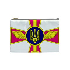 Emblem Of The Ukrainian Air Force Cosmetic Bag (medium)  by abbeyz71