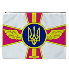 Emblem Of The Ukrainian Air Force Cosmetic Bag (xxl)  by abbeyz71