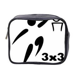3 On 3 Basketball Pictogram Mini Toiletries Bag 2-side by abbeyz71