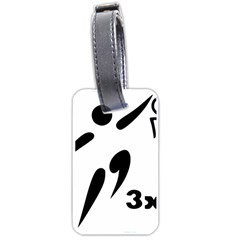 3 On 3 Basketball Pictogram Luggage Tags (one Side)  by abbeyz71