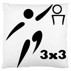 3 On 3 Basketball Pictogram Standard Flano Cushion Case (two Sides) by abbeyz71