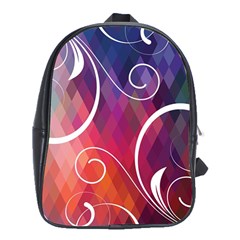 Brushes Chevron School Bags (XL) 