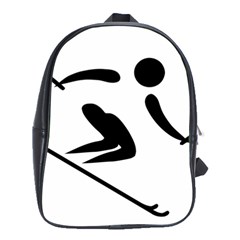 Alpine Skiing Pictogram  School Bags(large)  by abbeyz71