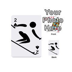 Alpine Skiing Pictogram  Playing Cards 54 (mini)  by abbeyz71