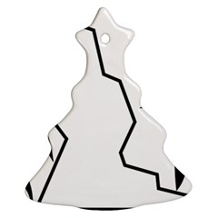 Mountaineering-climbing Pictogram  Christmas Tree Ornament (two Sides) by abbeyz71