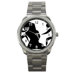 Mountaineering-climbing Pictogram  Sport Metal Watch by abbeyz71