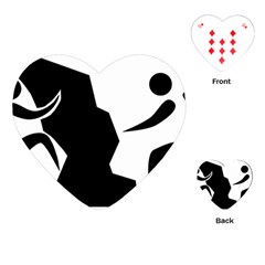 Mountaineering-climbing Pictogram  Playing Cards (heart)  by abbeyz71