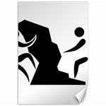 Mountaineering-Climbing Pictogram  Canvas 12  x 18   11.88 x17.36  Canvas - 1