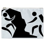 Mountaineering-Climbing Pictogram  Cosmetic Bag (XXL)  Front