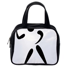 American Football Pictogram  Classic Handbags (one Side) by abbeyz71