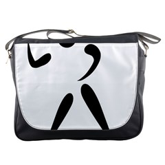 American Football Pictogram  Messenger Bags by abbeyz71