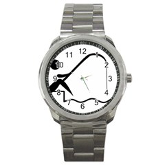 Angling Pictogram Sport Metal Watch by abbeyz71