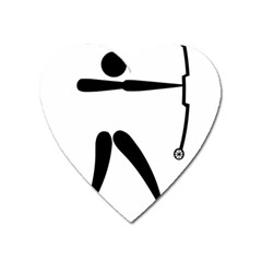 Archery (compound) Pictogram Heart Magnet by abbeyz71