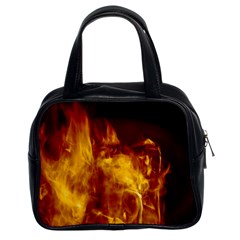 Ablaze Abstract Afire Aflame Blaze Classic Handbags (2 Sides) by Amaryn4rt