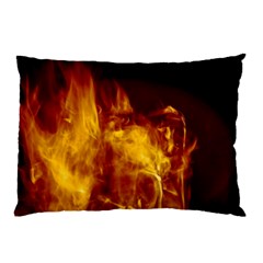 Ablaze Abstract Afire Aflame Blaze Pillow Case (two Sides) by Amaryn4rt