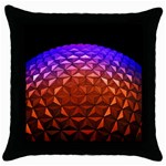 Abstract Ball Colorful Colors Throw Pillow Case (Black) Front