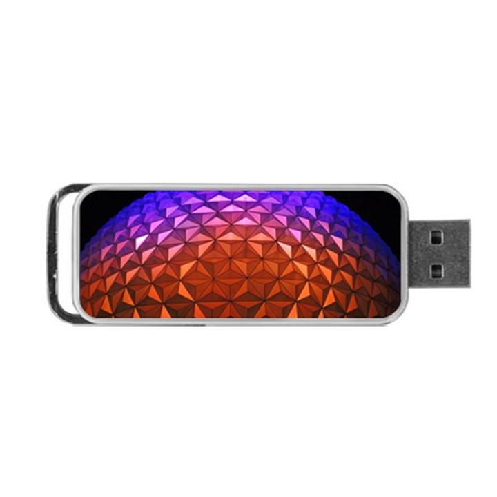 Abstract Ball Colorful Colors Portable USB Flash (One Side)