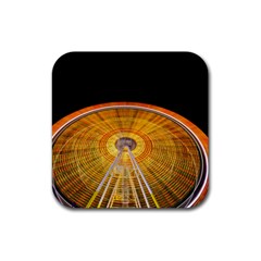 Abstract Blur Bright Circular Rubber Coaster (Square) 