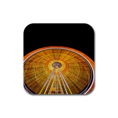 Abstract Blur Bright Circular Rubber Square Coaster (4 pack) 