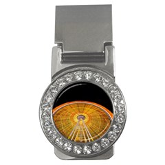 Abstract Blur Bright Circular Money Clips (CZ) 